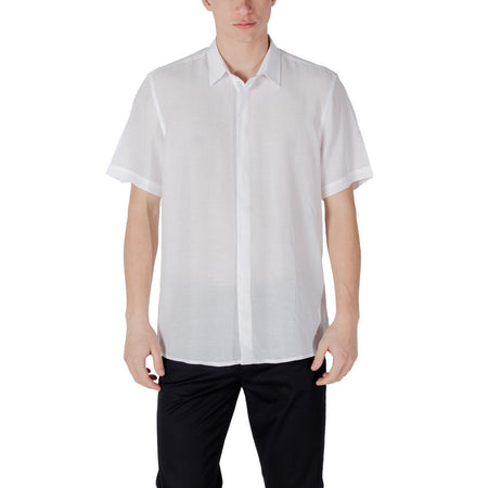 Antony Morato White Lyocell Shortsleeve