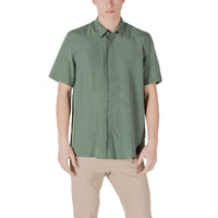 Antony Morato Green Lyocell Shortsleeve Shirt