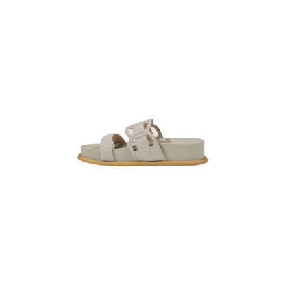 Liu Jo Gray Leather Sandal