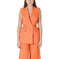 Liu Jo Orange Lyocell Waistcoat