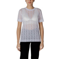 Armani Exchange White Polyester T-Shirt