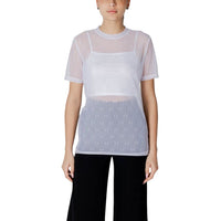 Armani Exchange White Polyamide T-Shirt