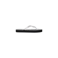 Armani Exchange Black And White Rubber Flip-Flop Sandals