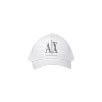 Armani Exchange White Cotton Cap (Baseball Hat)