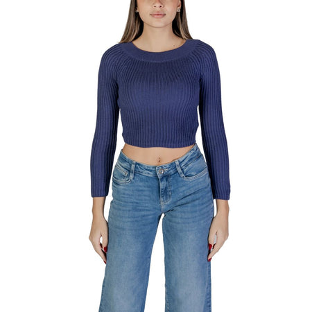 Jacqueline De Yong Light Blue Marabou Sweatshirt