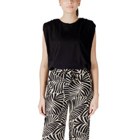 Jacqueline De Yong Black Cotton Top