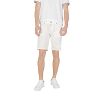 Jeckerson White Cotton Bermuda