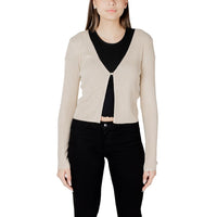 Morgan De Toi Gold Viscose Sleveless Jacket
