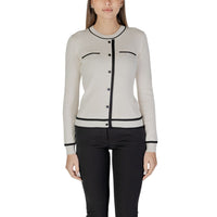 Morgan De Toi Cream Viscose Cardigan
