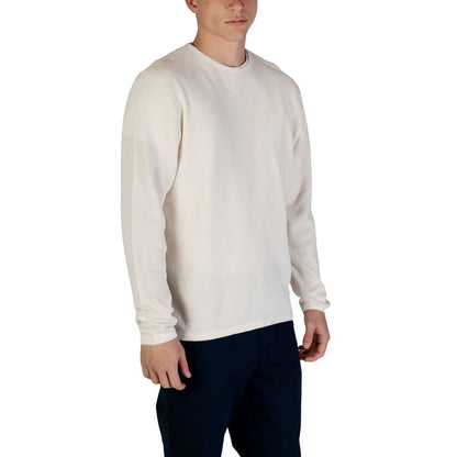 Jack Jones White Cotton Sweatshirt