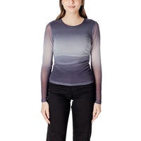ICHI Gray Polyester Long Sleeve