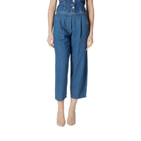 ICHI Blue Cotton Jeans Denim