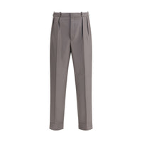 Margiela Green Fleece Wool Dress Pants