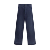 Margiela Blue Cotton Casual Pants