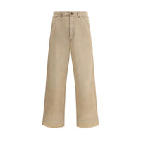 Margiela Beige Cotton Casual Pants