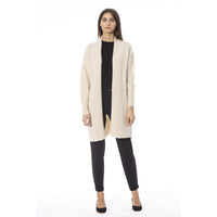 Alpha Studio White Alpaca Women Cardigan