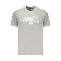 Napapijri Gray Cotton T-Shirt