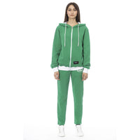 Baldinini Trend Green Cotton Tracksuit
