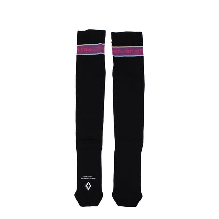 Marcelo Burlon Black Cotton Socks