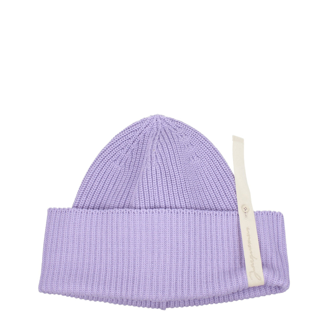 Jacquemus Purple Cotton Beanie