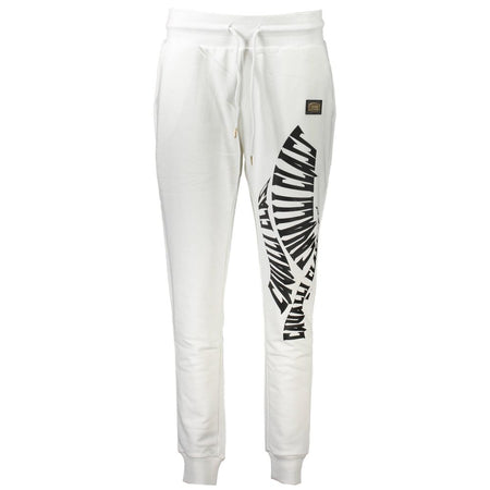 Cavalli Class White Cotton Pant