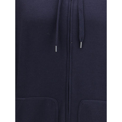 Brunello Cucinelli Blue Cashmere Sweatshirt