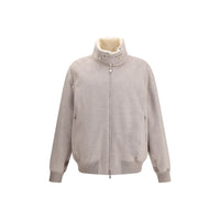 Brunello Cucinelli Beige Cashmere Bomber