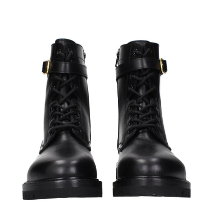 Celine Black Leather Ankle Boots