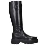 Celine Black Leather Ankle Boots