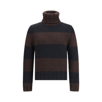 Dolce & Gabbana Brown Wool Turtleneck