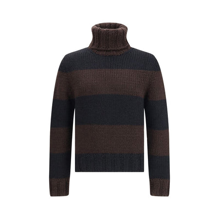 Dolce & Gabbana Brown Wool Turtleneck
