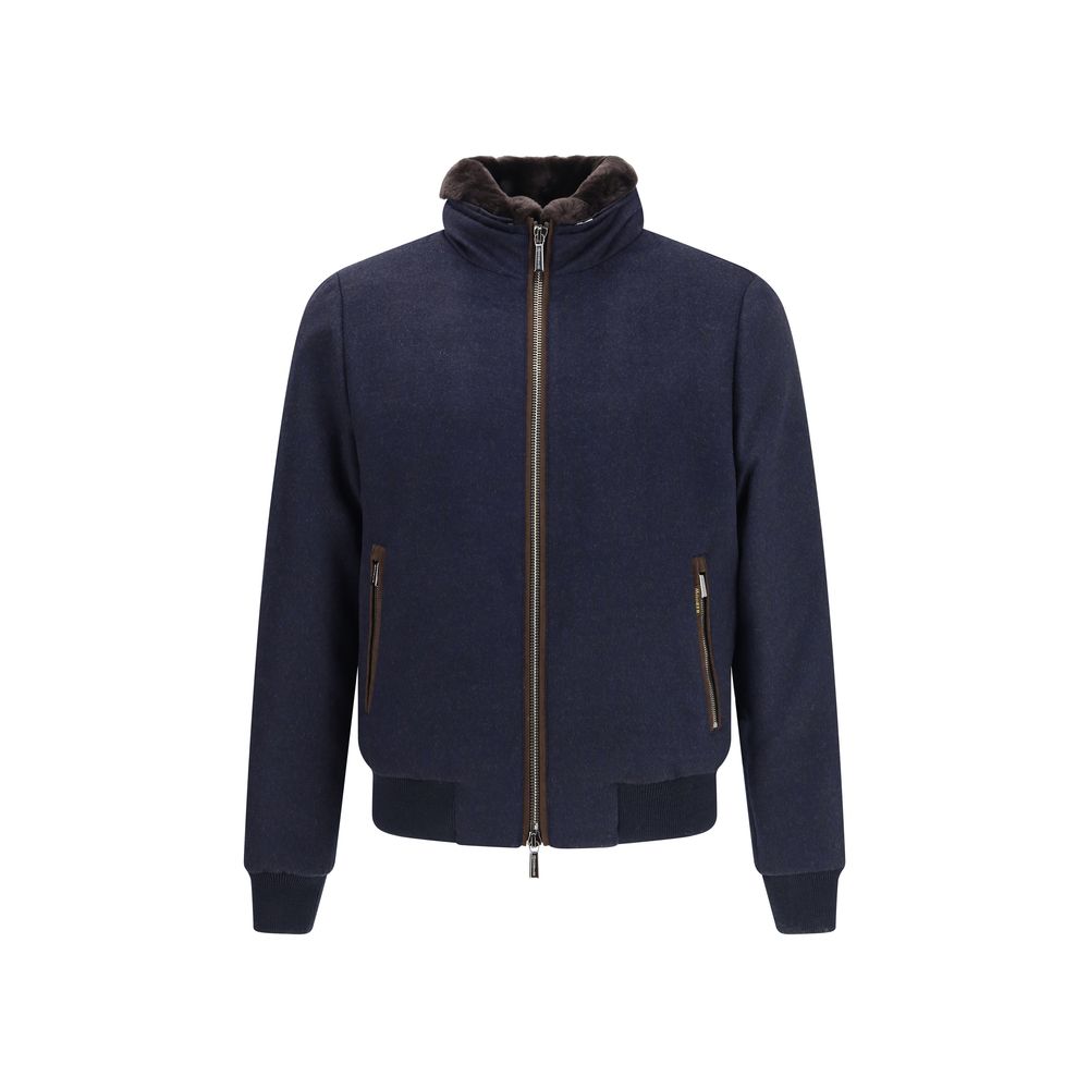 MooRER Blue Cashmere Clothing