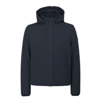Yes Zee Blue Nylon Jackets & Coat