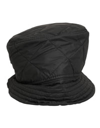 Dolce & Gabbana Black Nylon Quilted Bucket Men Capello Hat
