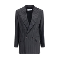 Max Mara Black Fleece Wool Blazer