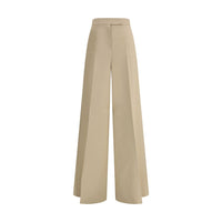 Max Mara Beige Cotton Casual Pants