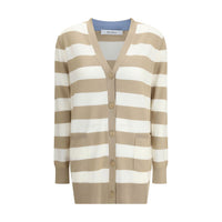 Max Mara Multicolor Fleece Wool Cardigan
