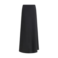 Max Mara Black Viscose Long Skirt