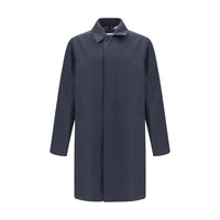 Burberry Blue Cotton Coat