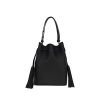 Valentino Garavani Black Calf Leather Bos Taurus Shoulder Bag
