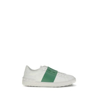 Valentino Garavani White Calf Leather Bos Taurus Low Top Sneakers