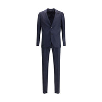 Lardini Blue Wool Two-Piece Suit