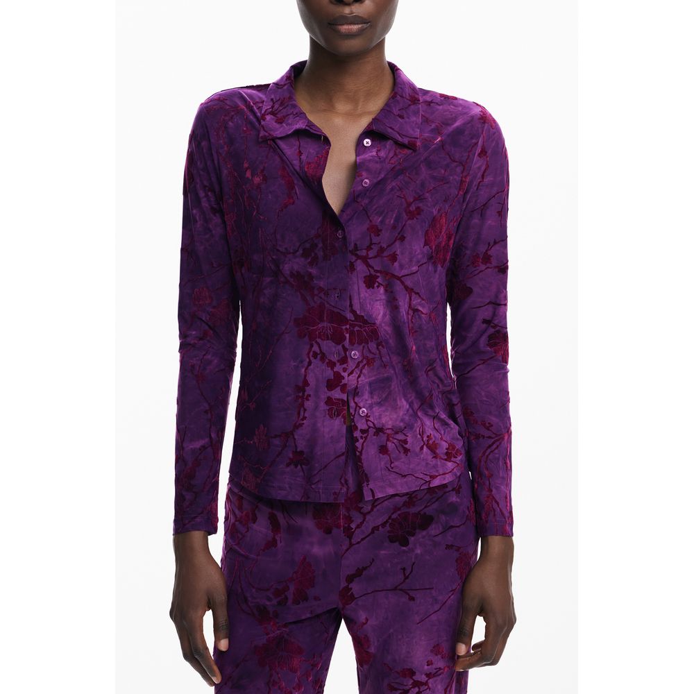 Desigual Purple Polyester Women Shirt