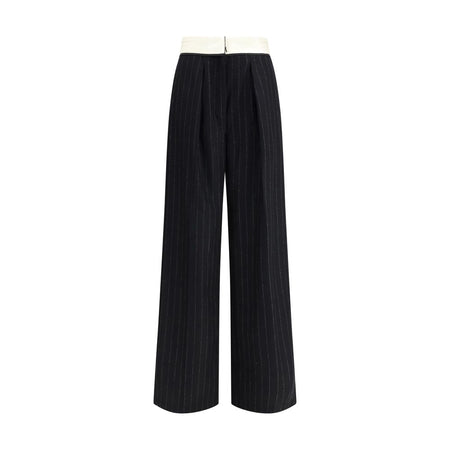 Forte_Forte Sartorial high-waisted pinstripe wool-blend Trousers