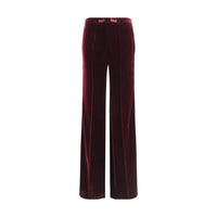 Forte_Forte Bordeaux Viscose Flared Pants