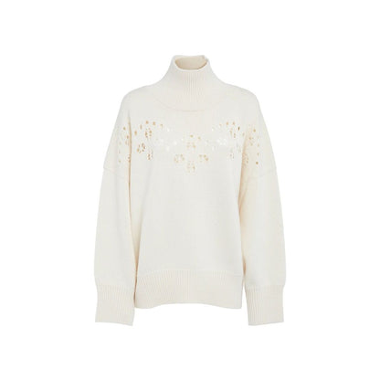 Chloé White Wool Sweater