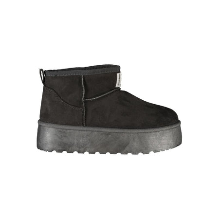 Laura Biagiotti Black Polyester Women Boot