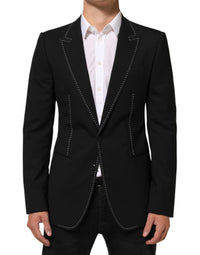 Dolce & Gabbana Black SICILIA 2 Buttons Suit Jacket Blazer