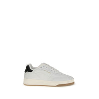 Saint Laurent White Calf Leather Bos Taurus Low Top Sneakers