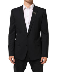 Dolce & Gabbana Black Bee MARTINI 2 Button Men Suit Blazer